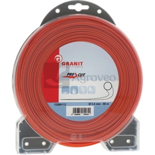 Żyłka tnąca okrągła fi 2,4mm pomarańczowa 88m 13284112 90156E