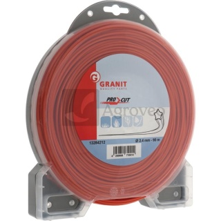Żyłka tnąca gwiazda fi 2,4mm pomarańczowa 90m 13284212 99156E