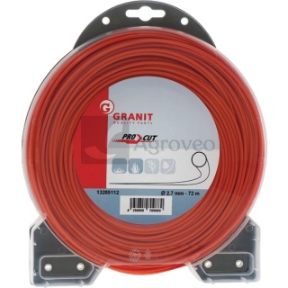 Żyłka tnąca okrągła fi 2,7mm pomarańczowa 72m 13285112