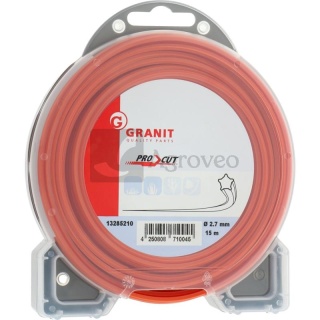 Żyłka tnąca gwiazda fi 2,7mm pomarańczowa 15m 13285210