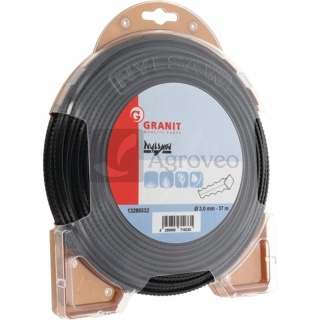 Żyłka tnąca ząb rekina fi 3,0mm czarna 37m 13286532