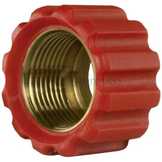 Nakrętka złączna 22x1,5 16,4 mm czerwona 87003037