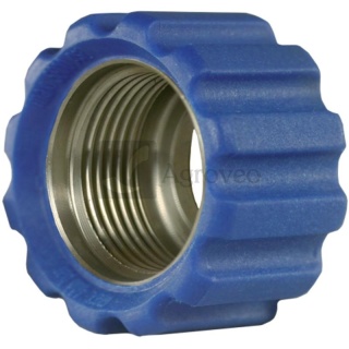 Nakrętka złączna 22x1,5 16,4 mm niebieska VA 87003042