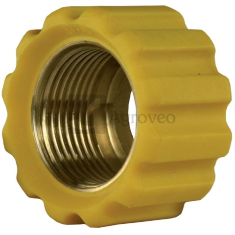 Nakrętka złączna 22x1,5 16,4 mm żółta 87003036