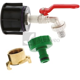 Zestaw adapterów IBC z mosiężnym zaworem 26071463