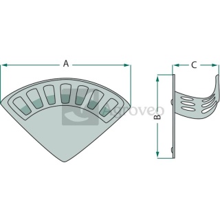 Mocowanie naścienne węża 26070462