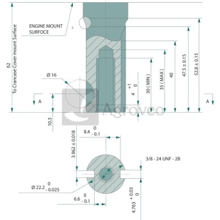 Silnik 11133128 LC1P65FE - B SHAFT