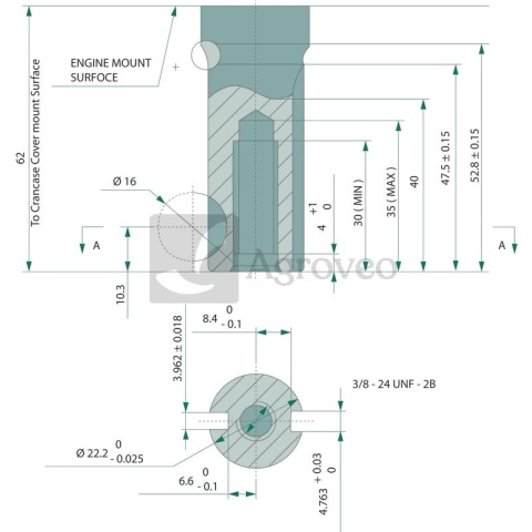 Silnik 11133128 LC1P65FE - B SHAFT