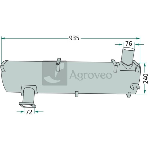 Tłumik 38018070 7700013313