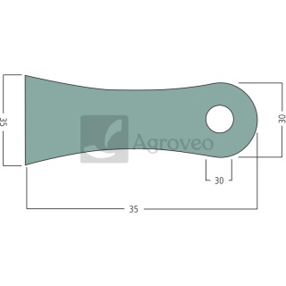 Vertikutiermesser-Satz 25535 9952033 9952033