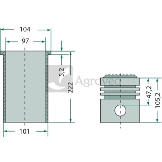 Zestaw naprawczy silnika 75792581960