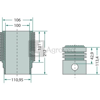 Zestaw naprawczy silnika 75793063960 7701023379