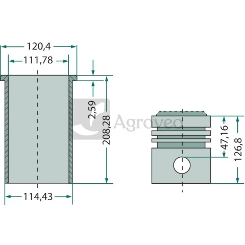 Zestaw naprawczy silnika 75797250960