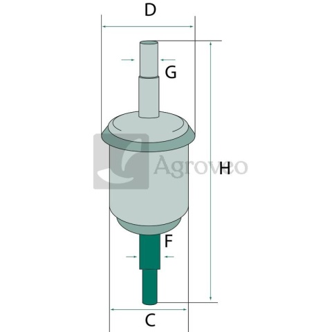 Filtr paliwa 8001067 WK 31/4 (10), FF0570500, FF-0014, RT 7