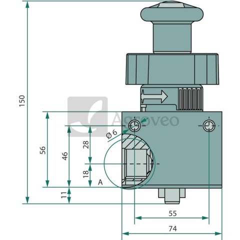 Ręczna pompa odpowietrzajaca 56799019