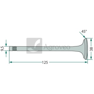 Zawór dolotowy 38003075 K928622