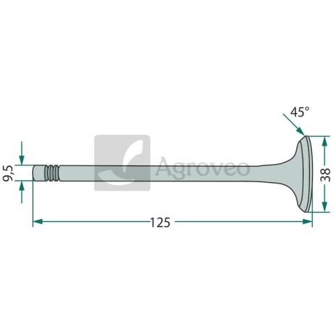 Zawór dolotowy 38003075 K928622