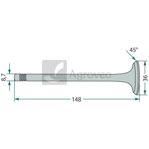 Zawór ssący 38002258 713384R2
