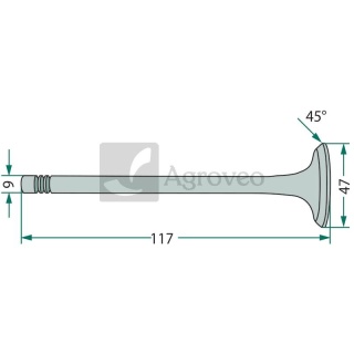 Zawór ssący 38006040 6005009608