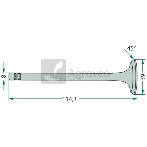 Zawór ssący 38015392 31431281, 732811M1, V3363
