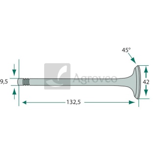 Zawór ssący 38015498 738095M1, V2683