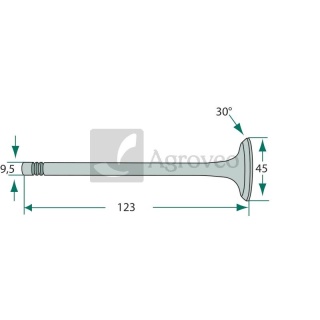 Zawór ssący 38015512 3640597M1, 293751A1