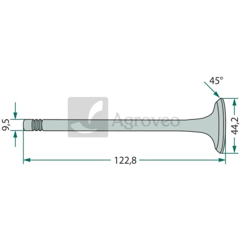 Zawór ssący 38015619 31431641, 739027M1, 31431315