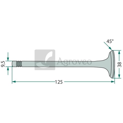 Zawór wydechowy 38003076 K950100, T4165