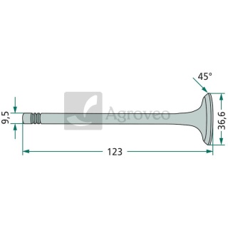 Zawór wydechowy 38015402 747552M1, 31431881