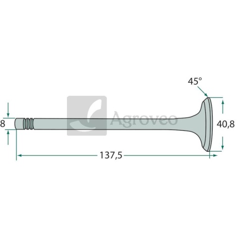 Zawór wydechowy 38017131 8830045