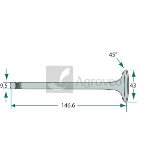 Zawór wydechowy 38017137 F0NN6505AD, 87802266, E9NN6505EC, 82850523, 81865085, 87802258