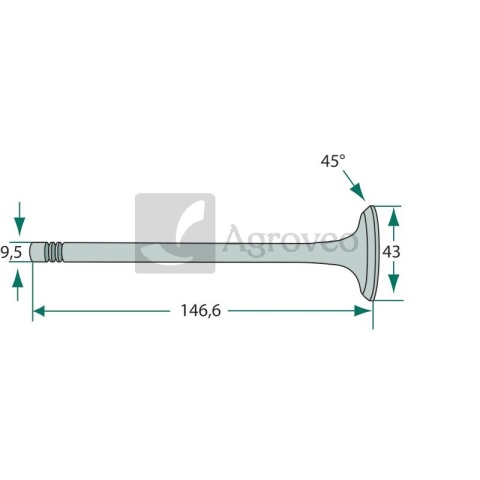 Zawór wydechowy 38017137 F0NN6505AD, 87802266, E9NN6505EC, 82850523, 81865085, 87802258