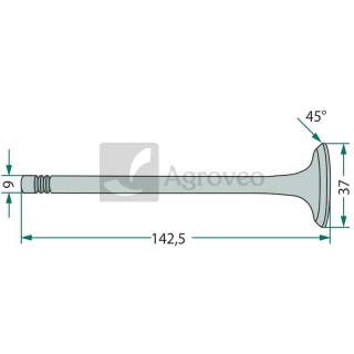 Zawór wydechowy 38021206 131100050015