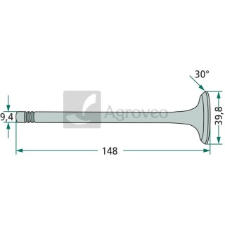 Zawór wydechowy 38022074 V836117564, T5153