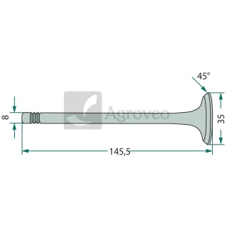 Zawór wydechowy 38022325 ACP0152450, V837069002