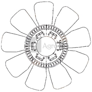 Łopatki wentylatora 4558MV 376907631 8MV 376 907-631, CFW 83 000P