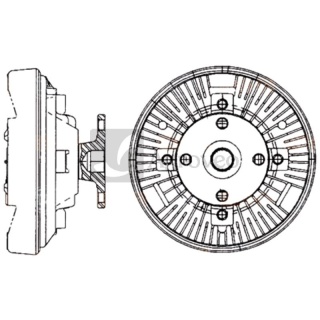 Sprzęgło wiskotyczne 4558MV 376907361 3783123M1, CFC 228 000P, 8MV 376 907-361