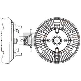 Sprzęgło wiskotyczne 4558MV 376907431 87383690, 8MV 376 907-431, CFC 231 000P