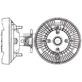 Sprzęgło wiskotyczne 4558MV 376907431 87383690, 8MV 376 907-431, CFC 231 000P