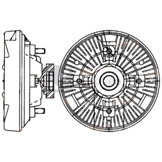 Sprzęgło wiskotyczne 4558MV 376907461 82006847, 8MV 376 907-461, CFC 232 000P