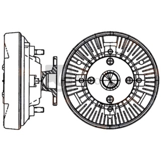 Sprzęgło wiskotyczne 4558MV 376907541 AL81448, CFC 233 000P, 8MV 376 907-541