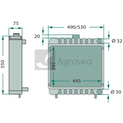 Chłodnica 74702029 3148113R94, 3148115R94, 3148115R95, 3148115R93, 3223389R91