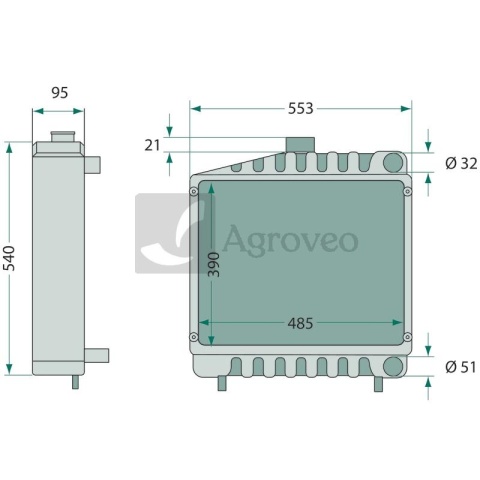 Chłodnica 74702032 3145498R93