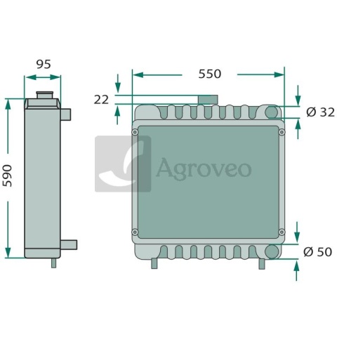 Chłodnica 74702162 3404962R2, 3216849R92, 3404962R3, 3216849R93, 3399930R1, 3399930R2