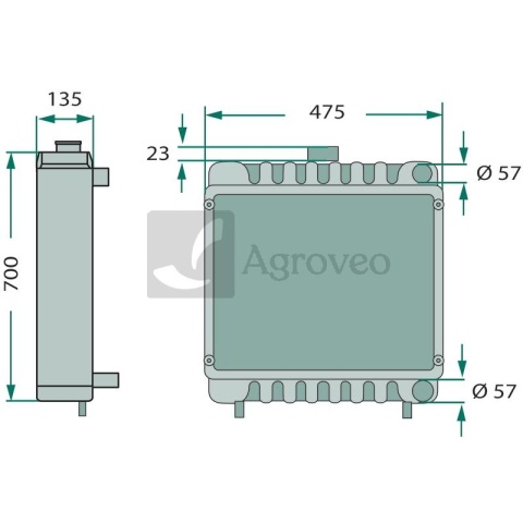 Chłodnica 74702263 303496A2, 239979A3, 239979A2