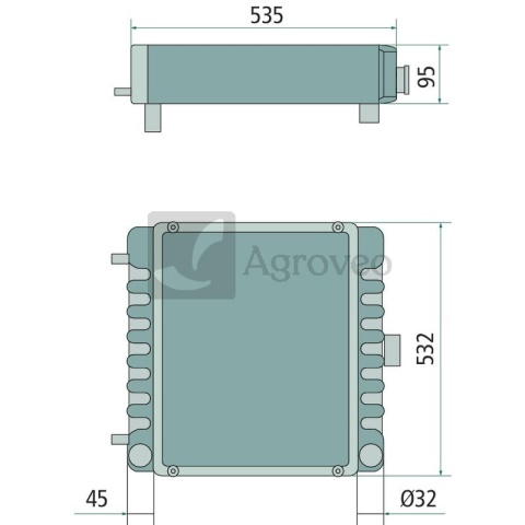 Chłodnica 74702421 3399930R1, 3399930R2