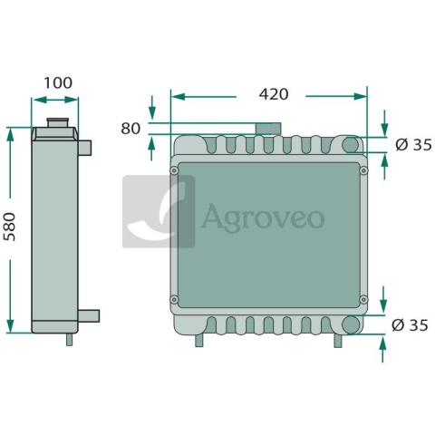 Chłodnica 74706036 G278202050010, 440032N
