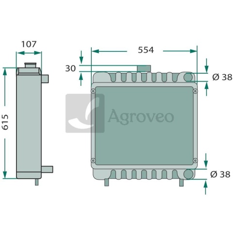 Chłodnica 74707011 S5169275, 5169275