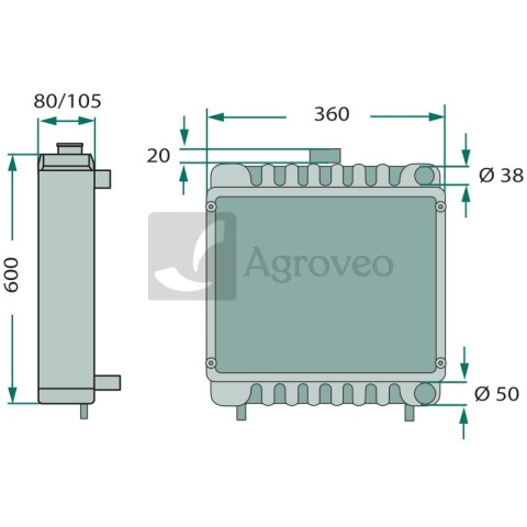 Chłodnica 74712025 AT20849