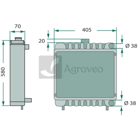 Chłodnica 74715087 894357M91, 894357M92